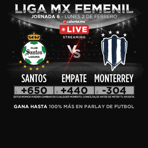 Santos Laguna (W) v Monterrey (W) - Apuesta en vivo